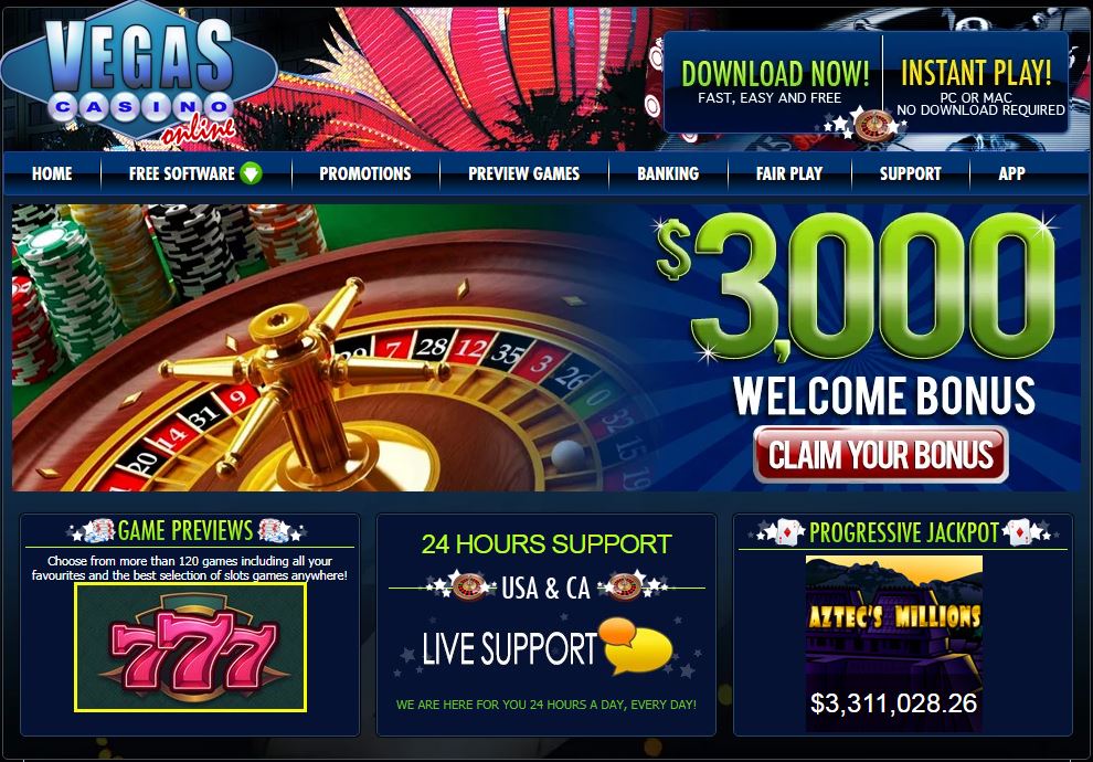 Vegas Casino Online Review