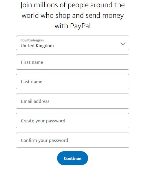 PayPal Casinos enter your name